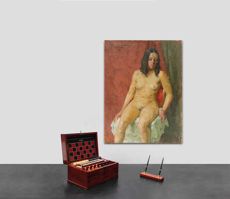 Судаков Павел Фёдорович. Сидящая обнаженная